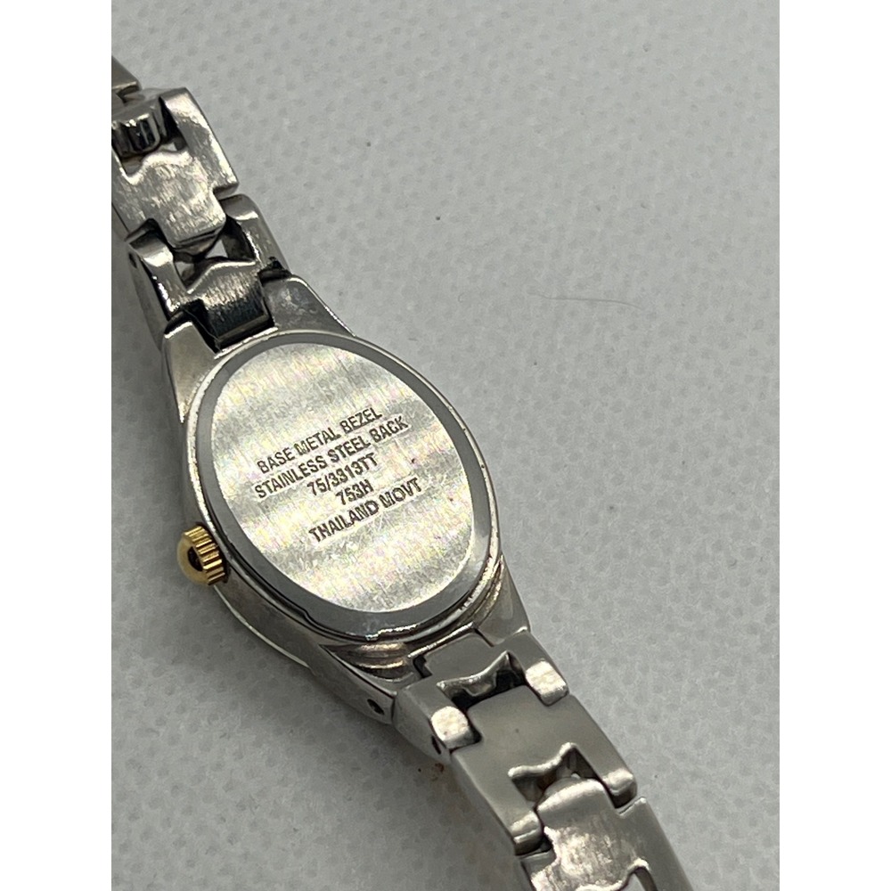 Armitron Two Tone Gold Silver Womens Watch‎ Oval Face Analog Quartz - Picture 5 of 5